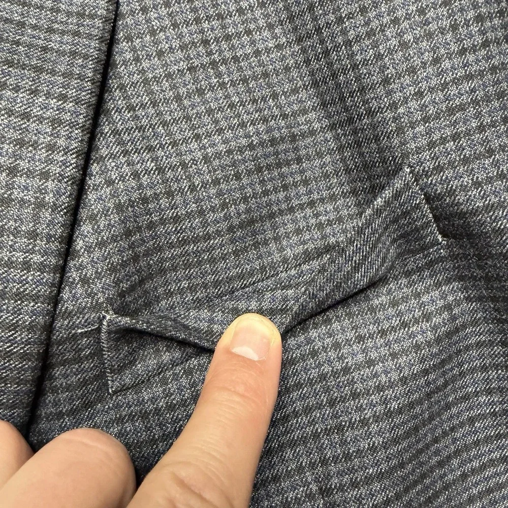Ralph Lauren Blazer Men 48L Performance Blend Blue Glen Plaid Houndstooth Check